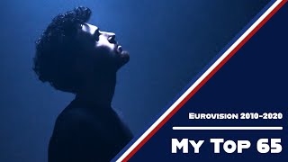 My Top 65 Eurovision Songs 20102020 [upl. by Elag207]