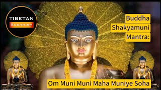 Buddha Shakyamuni Mantra Om Muni Muni Maha Muniye Soha  tibetan budhhism [upl. by Nicki362]