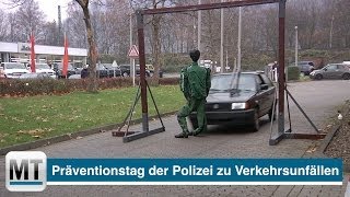 Präventionstag der Polizei zu Verkehrsunfällen [upl. by Novi]