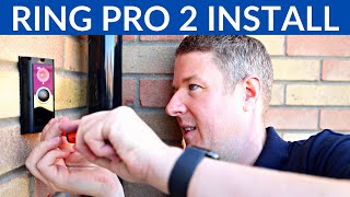 RING VIDEO DOORBELL PRO 2 INSTALLATION  ELECTRICIAN LIFE [upl. by Daus]