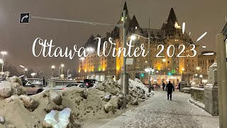 Canada Ottawa Winter 2023 [upl. by Yeclek]