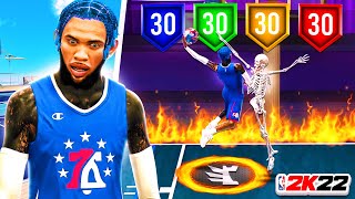 MY NEW SLASHING PLAYMAKER BUILD TOOK OVER THE STAGE IN NBA 2K22 CRAZY CONTACTS DUNKS IN SEASON 7 [upl. by Karyn]