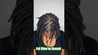 Traditional Retwist and Style on MICROLOCS  BEGINNER FRIENDLY  Two strand twists locs microlocs [upl. by Werdn548]