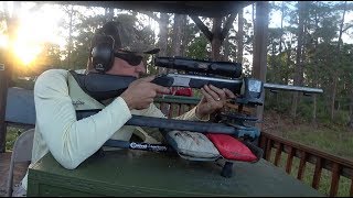 Long Range Shooting with Black Powder CVA Optima and Wolf 340 yards [upl. by Pavel]