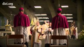 Pontifikalamt zur Immaculata in Lourdes mit Bischof Alfonso de Galaretta FSSPX [upl. by Fisk]