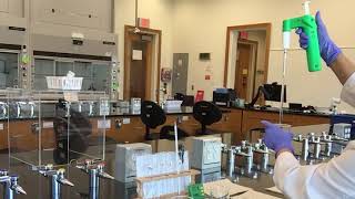 Video Procedure for Rates of Chemical Reaction Iodination of Acetone [upl. by Aisital]