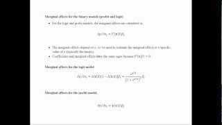 Probit and Logit Models [upl. by Bergen]