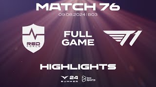 Full Highlights NS vs T1  Match 76  LCK Mùa Hè 2024 [upl. by Eyk]