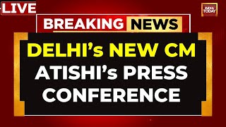 Atishi Press Conference LIVE Delhis New CM Atishis 1st Press Conference LIVE  Arvind Kejriwal [upl. by Dias]