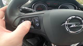 How to Enable or Disable Speed Limiter in Opel Astra K  2015 – 2022 [upl. by Ahsemac]