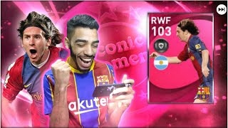 I GOT LMESSI 103 RATED 🔥 BARCELONA ICONIC MOMENT PACK OPENING PES 2021 MOBILE [upl. by Ratep]