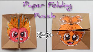 How to make InsideOut 2 ✨ Paper Folding Game Easy Paper Craft Idea [upl. by Rodolphe]