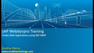 Webdynpro ABAP Training  Webdynpro ABAP Tutorial [upl. by Rand]