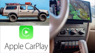 10 inch apple carplay touch screen in a 1st gen 2001 Toyota Tacoma trd offroad [upl. by Evilo]