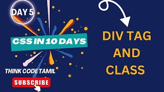 CSS DIV CLASS IN TAMILHTML CSS USING DIV TAG [upl. by Nyrok917]