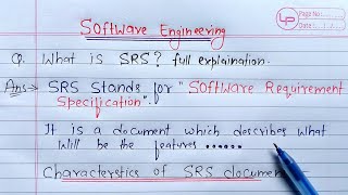 SRS in Software Engineering  Learn Coding [upl. by Isidro295]