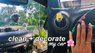 decorating and cleaning my car jeep  summer aesthetic [upl. by Mendoza]