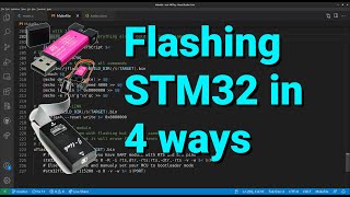 Flashing STM32 with STLINK JLINK and UART Bootloader cross platform  VIDEO 44 [upl. by Tynan16]