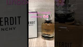 Givenchy linterdit perfume unboxing shortsvideo givenchy perfume dutyfreeshopping [upl. by Polito]