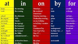 KEY TO ENGLISH PREPOSITIONS IN ENGLISH GRAMMAR LESSONS FOR BEGINNERS AND INTERMEDIATE LEVEL [upl. by Ativad]