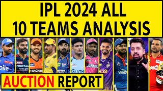 IPL 2024 ALL 10 TEAM ANALYSIS KAUN KITNA STRONG ipl2024 msdhoni viratkohli rohitsharma [upl. by Antonina]