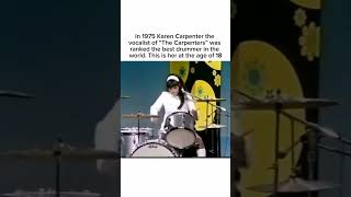 Karen Carpenter 1975 thecarpenters drummer bestdrummer [upl. by Aerbua]