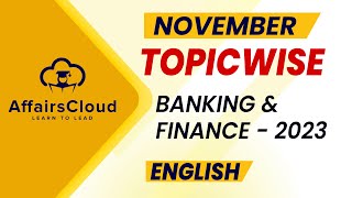 November 2023  Banking amp Finance  English  AffairsCloud [upl. by Carena]