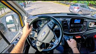 Ford Transit Mk6 20 105 hp 0100 0100 POV Test Drive 2131 Joe Black [upl. by Chadd]