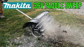 Makita 36V Paddle Sweep Review [upl. by Caia]