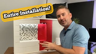 How To Install Waterproof Shower Niche Lights LED [upl. by Evatsug548]