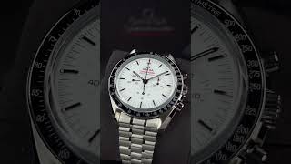 OMEGA SPEEDMASTER MOONWATCH SAPPHIRE WHITE DIAL 2024 [upl. by Pliam374]