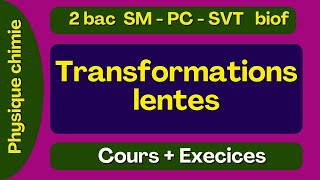 Transformations lentes  cours  exercices  2Bac [upl. by Ledda217]