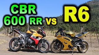 YAMAHA R6 VS HONDA CBR 600 RR  BLITZ RIDER [upl. by Travax160]