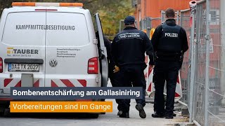 FULDA Vorbereitungen zur Bombenentschärfung am Gallasiniring [upl. by Rakabuba]