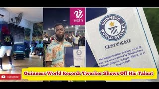 Meet Babajide Isreal Adebanjo The Guinness World Records Twerker [upl. by Eihcir]