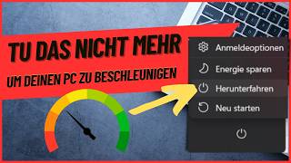 Warum Herunterfahren Deinen PC Langsamer Macht – Nutze Diese Funktion Stattdessen [upl. by Plunkett62]