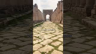 Ruins of the walled GrecoRoman settlement of Gerasa ancient romans history jordan travel [upl. by Celestine10]