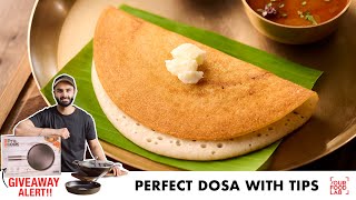 Perfect Dosa Recipe  Dosa Tawa Seasoning Tips Dosa Atta  घर पर बनाइये परफेक्ट दोसा  Sanjyot Keer [upl. by Clotilda]