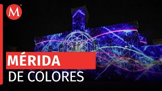 Mérida Yucatán se ilumina con espectáculo de luces [upl. by Madda]