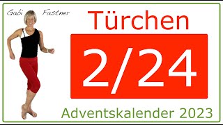 Türchen 2 🎄 15 min Adventskalender 2023  Cardio Training im Stehen ohne Geräte [upl. by Ketchum]