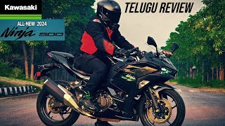 Kawasaki Ninja 500 Telugu Ride Review  Exclusive [upl. by Luar]