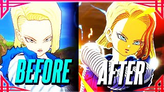 Sparking ZERO MOVESET Android 18 Comparison  ATTACKS amp Ultimate Attacks [upl. by Rad]