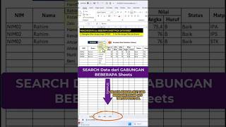 Cari Data dari Beberapa Sheet pada Satu Lembar Sheet exceltips [upl. by Millicent]