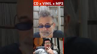 CD vs VINIL vs MP3 podcast registadeu noticias mp3 rock cds vinil vintage musica streaming [upl. by Enyallij586]