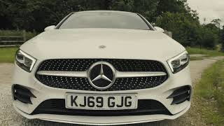 New Mercedes A180D AMG Line Saloon Auto Review [upl. by Airdnat376]