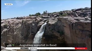 Augrabies Falls floods  90350 cumecs per second expected to peak at 1000 cumecs in next 23 days [upl. by Eihcir]