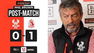 💬 “FAITH”  21 Sept 24  Phil Brown on Alfreton defeat [upl. by Aibsel]