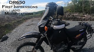 DR650 First Impressions and Modifications [upl. by Scales]