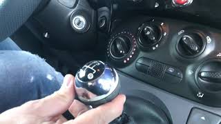 How to Change Shift Knob to Fiat 500 [upl. by Akeihsal]