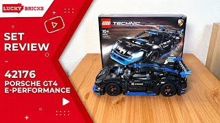 Neuer Flitzer mit Akku  LEGO 42176 Porsche GT4 ePerformance Rennwagen Review  LEGO Technic 2024 [upl. by Llerref]